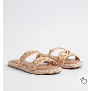Strappy Braided Espadrille Slide